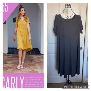 LuLaRoe 2XL Ribbed Grey Carly